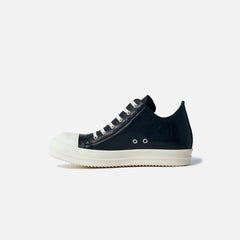 Rick Owens WMNS Scarpe Low Sneaker - Scarpe in Pelle Black / Milk / Mi | Kith Scarpe in Pelle Black / Milk / Milk