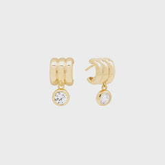 SHASHI Robyn Huggie Earring - Gold | Kith Gold