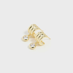 SHASHI Robyn Huggie Earring - Gold | Kith Gold