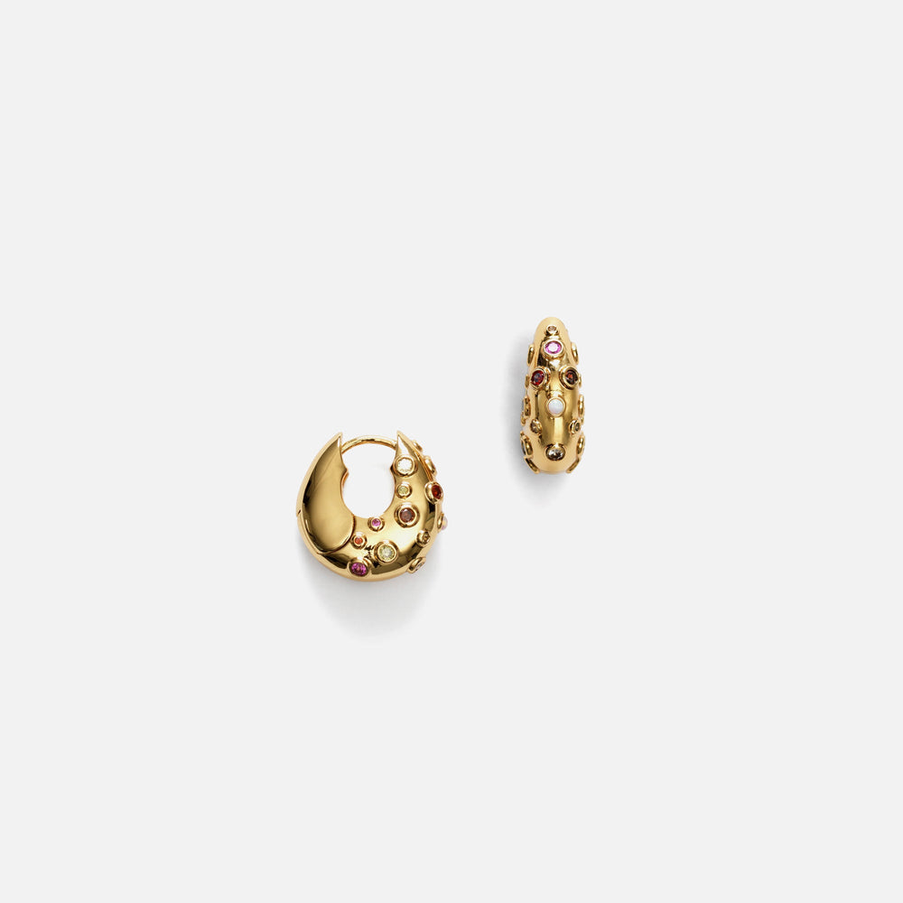 Anni Lu Crystal Bay Hoop - Gold | Kith Gold