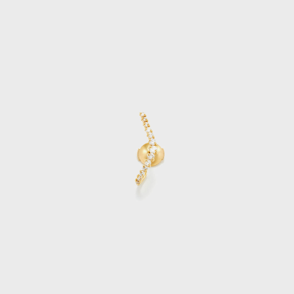 Yvonne Leon Puce Ligne Vague Diamants - Gold | Kith Gold