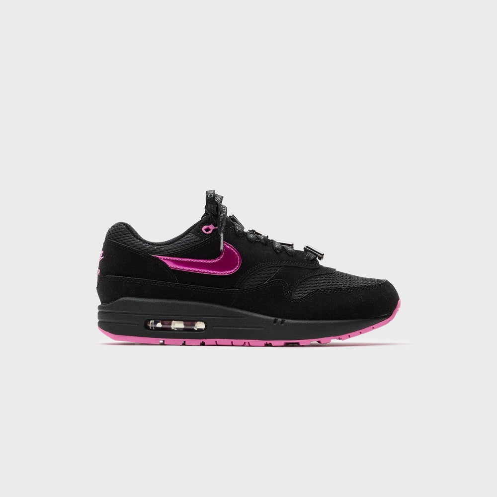 Nike Air Max 1 - Black / Playful Pink / University Red | Kith Black / Playful Pink / University Red