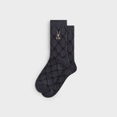 Kith for South2 West8 Monogram Jacquard Crew Socks - Black | Kith Black