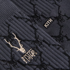 Kith for South2 West8 Monogram Jacquard Crew Socks - Black | Kith Black