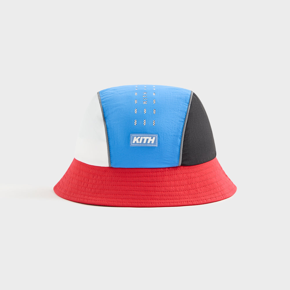 Kith Kids Blocked Milo Bucket Hat - Marina | Kith Marina