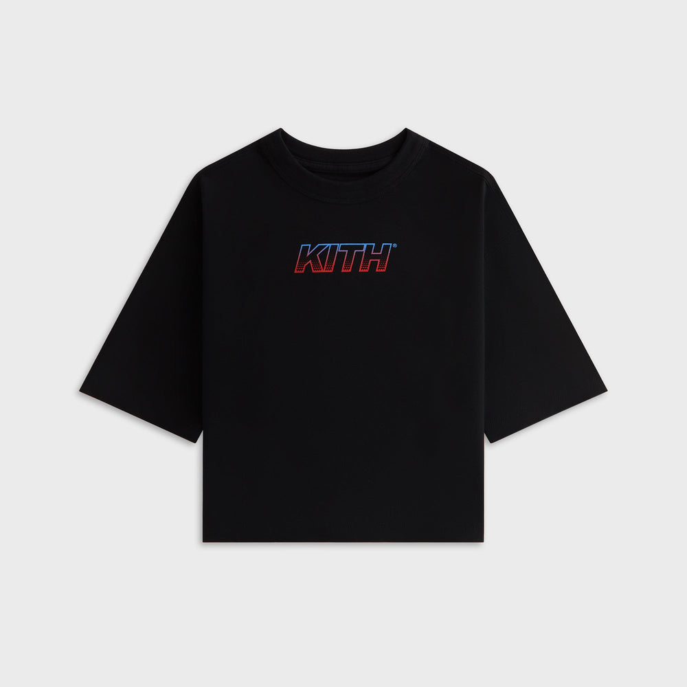 Kith Kids Speed Logo Leonard Tee - Black | Kith Black