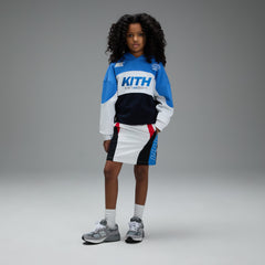 Kith Kids Paneled Nelson Hoodie - Marina | Kith Marina