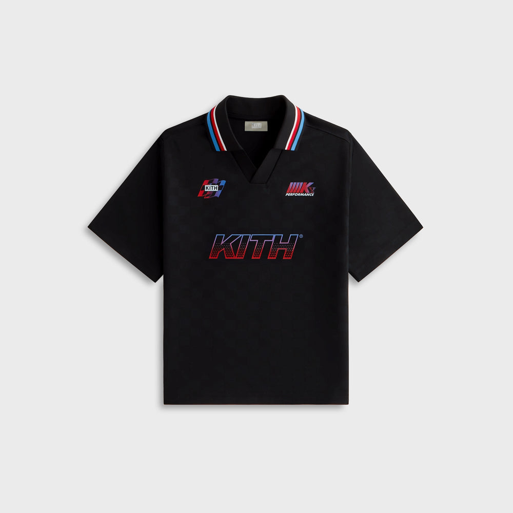 Kith Kids Checkerboard Soccer Polo - Black | Kith Black