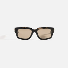 Bottega Veneta Rectangular Frames - Shiny Flamed / Black Havana | Kith Shiny Flamed / Black Havana