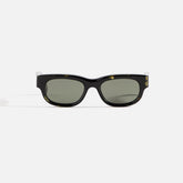 Gucci Transparent Rectangular Frames - Black | Kith Black
