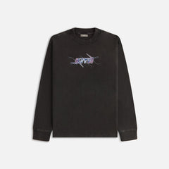 Kith Women Charged Up Vintage Oversized Sonoma Long Sleeve Tee - Black | Kith Black
