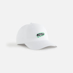 Kith Women GT Logo Nylon Low Pinch Crown Cap - White | Kith White