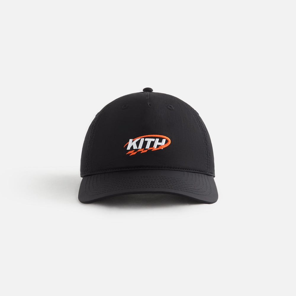Kith Women GT Logo Nylon Low Pinch Crown Cap - Black | Kith Black