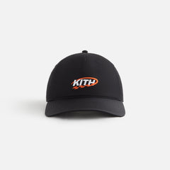 Kith Women GT Logo Nylon Low Pinch Crown Cap - Black | Kith Black