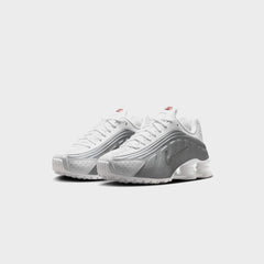 Nike GS Shox R4 - White / Bright Crimson / Metallic Silver | Kith White / Bright Crimson / Metallic Silver