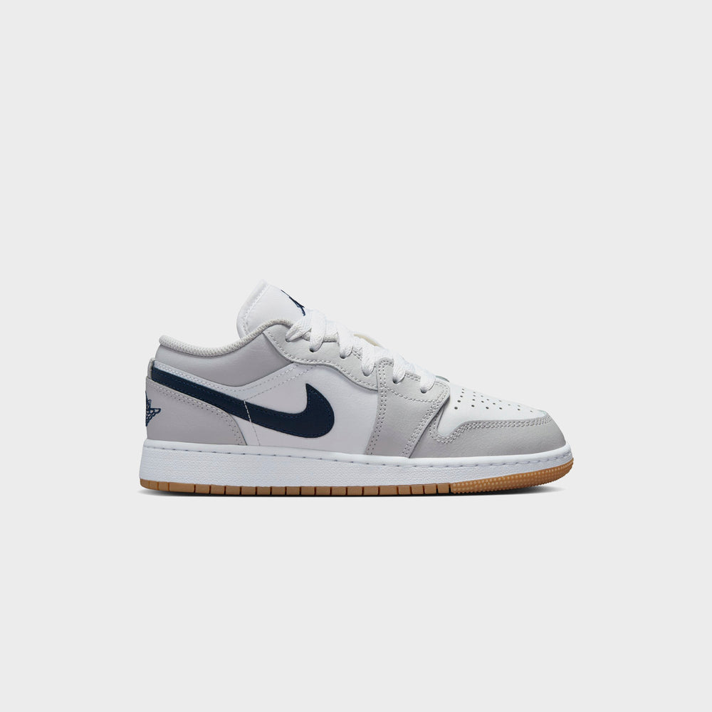 Nike Air Jordan 1 Low - White / Neutral Grey / Gum Medium Brown / Midn | Kith White / Neutral Grey / Gum Medium Brown / Midnight Navy