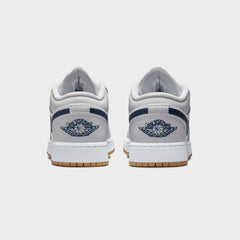 Nike Air Jordan 1 Low - White / Neutral Grey / Gum Medium Brown / Midn | Kith White / Neutral Grey / Gum Medium Brown / Midnight Navy