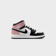 Nike GS Air Jordan 1 Mid - White / Black / Rust Pink | Kith White / Black / Rust Pink