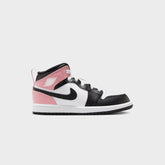 Nike PS Air Jordan 1 Mid - White / Black / Rust Pink | Kith White / Black / Rust Pink
