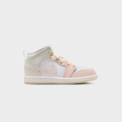Nike PS Jordan 1 Mid - Sail / Sea Glass / Glacier Blue / Guava Ice | Kith Sail / Sea Glass / Glacier Blue / Guava Ice
