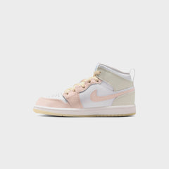Nike PS Jordan 1 Mid - Sail / Sea Glass / Glacier Blue / Guava Ice | Kith Sail / Sea Glass / Glacier Blue / Guava Ice