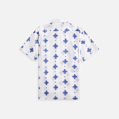 Engineered Garments Camp Shirt - White CP Crest Embroidery Sheeting | Kith White CP Crest Embroidery Sheeting