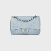 WGACA Chanel Blue Denim Perfume Half Flap Jumbo Bag - Blue Denim | Kith Blue Denim