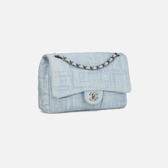 WGACA Chanel Blue Denim Perfume Half Flap Jumbo Bag - Blue Denim | Kith Blue Denim