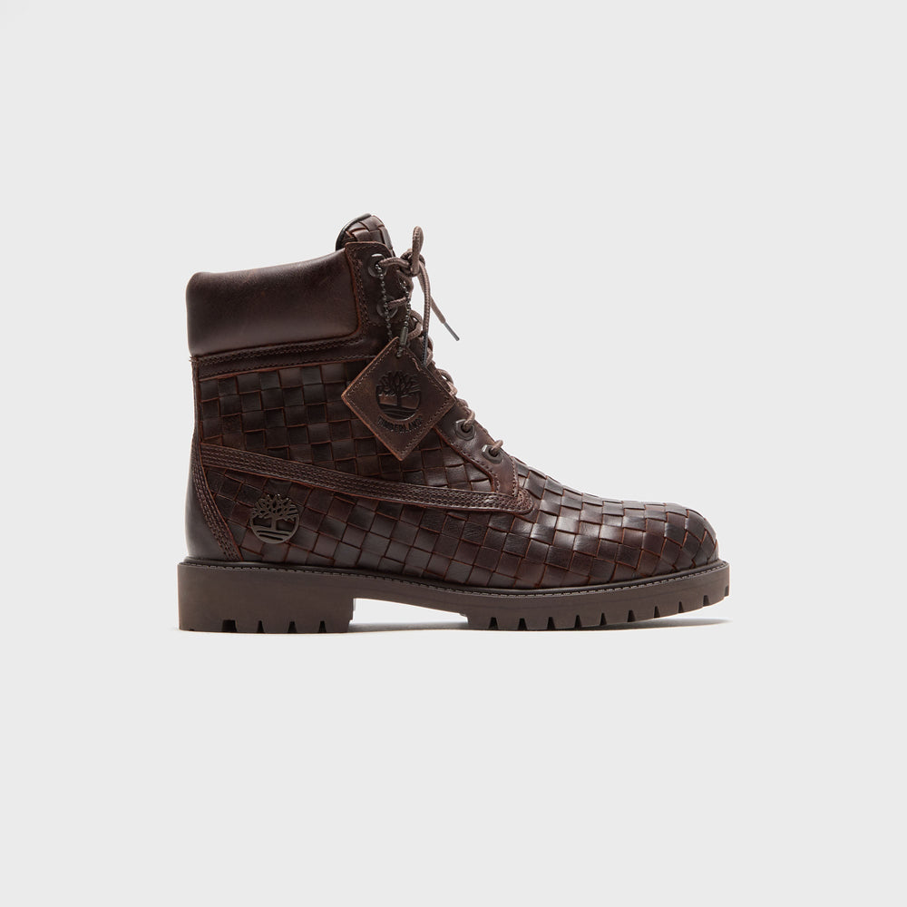 Timberland Woven 6-Inch Lace Up Full Grain Boot - Dark Brown | Kith Dark Brown
