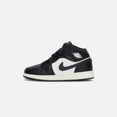 Jordan GS Air Jordan 1 Mid - Black / Summit White / Off Noir | Kith Black / Summit White / Off Noir