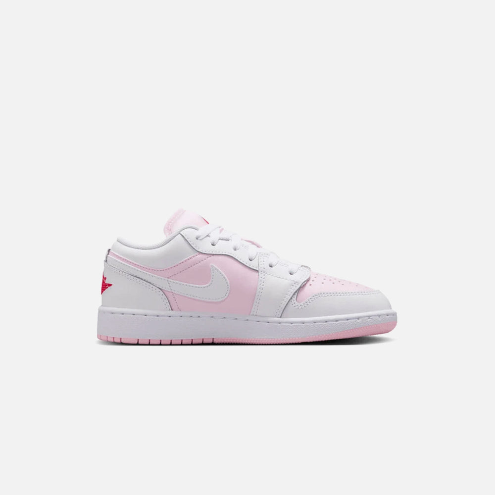 Jordan GS Air Jordan 1 Low - Pink Foam / White / Fire Red | Kith Pink Foam / White / Fire Red