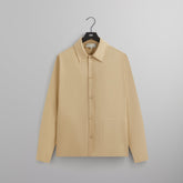 Kith Silk Cotton Long Sleeve Boxy Collar Overshirt - Arete | Kith Arete