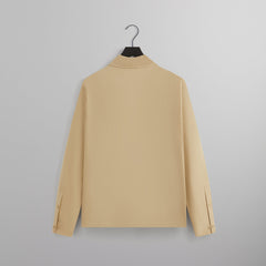 Kith Silk Cotton Long Sleeve Boxy Collar Overshirt - Arete | Kith Arete