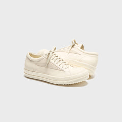 Rick Owens Vintage Sneaks - Scarpe In Pelle Milk / Milk / Milk | Kith Scarpe In Pelle Milk / Milk / Milk