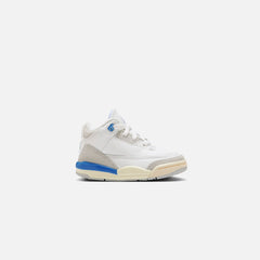 Jordan TD Air Jordan 3 Retro - Summit White / Hydrogen Blue Leg | Kith Summit White / Hydrogen Blue Leg