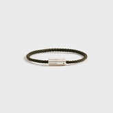 Le Gramme 7g Brushed Khaki Nato Cable Bracelet - Silver / Khaki | Kith Silver / Khaki