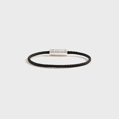 Le Gramme 7g Brushed Nato Cable Bracelet - Silver / Black | Kith Silver / Black