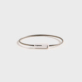 Le Gramme 5g Brushed White Ceramic Cable Bracelet - White | Kith White