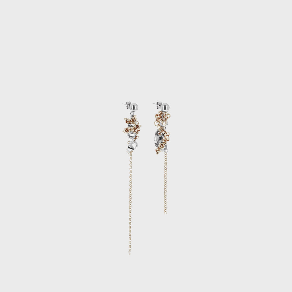 Justine Clenquet Bella Earring - Palladium / Gold | Kith Palladium / Gold
