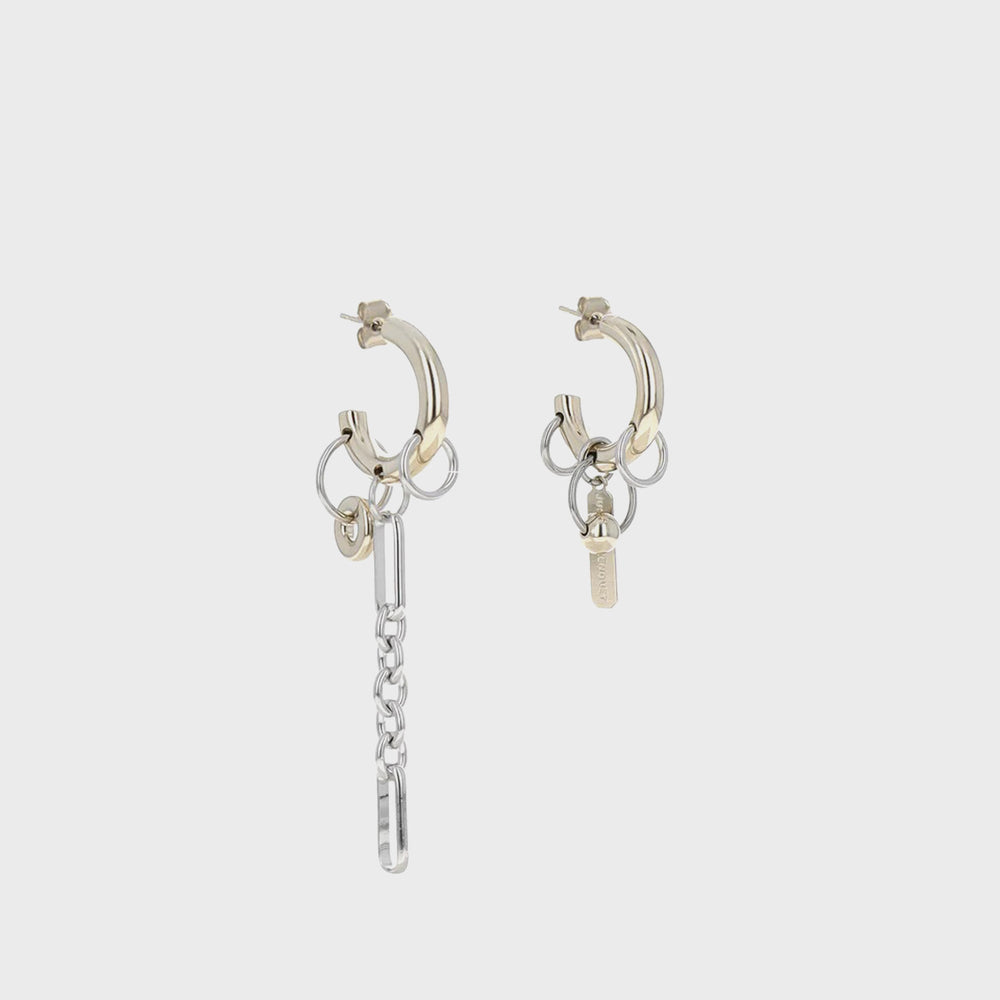 Justine Clenquet Iris Earring - Silver | Kith Silver