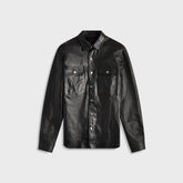 Rick Owens Giacca In Pelle Outershirt - Black | Kith Black