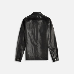 Rick Owens Giacca In Pelle Outershirt - Black | Kith Black