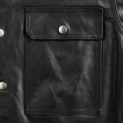 Rick Owens Giacca In Pelle Outershirt - Black | Kith Black