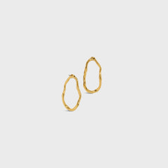 Alexis Bittar Brut Gold Open Oval Post Earring - Gold | Kith Gold