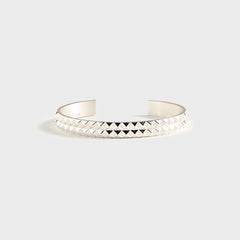 Le Gramme Bracelet Ruban GDES Pyramids - Silver | Kith Silver
