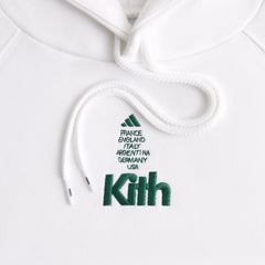 Kith for adidas Football Hoodie - White | Kith White