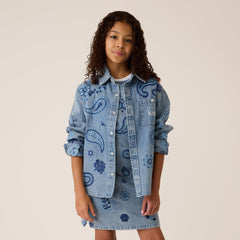 Kith Kids Floral Paisley Chambray Apollo Shirt - Kent Light Wash | Kith Kent Light Wash