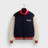Kith for Peanuts Globe Wyona Full Zip Sweater - Nocturnal | Kith Nocturnal