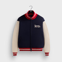 Kith for Peanuts Globe Wyona Full Zip Sweater - Nocturnal | Kith Nocturnal