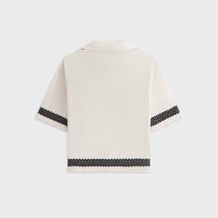 Kith Kids Novelty Logo Thompson Camp Shirt - Sandrift | Kith Sandrift